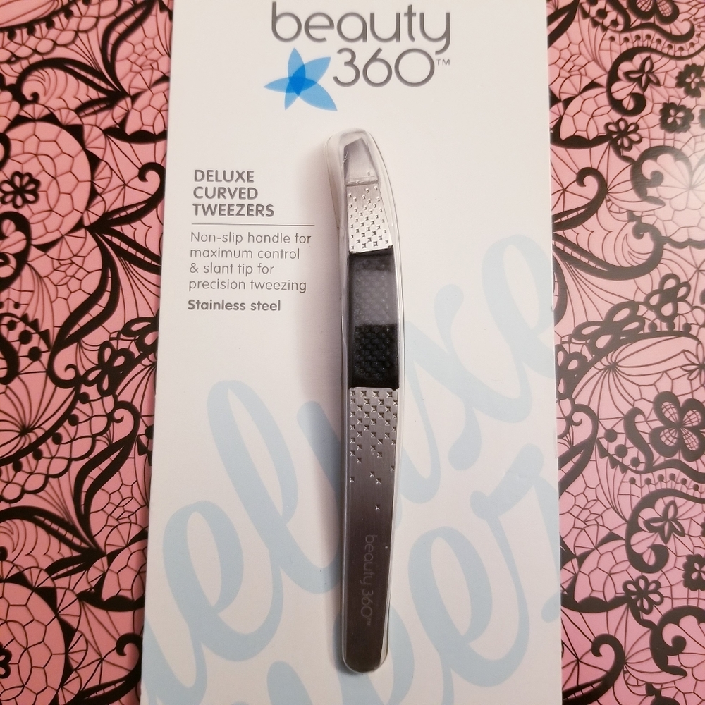 Beauty 360 deluxe curved tweezers